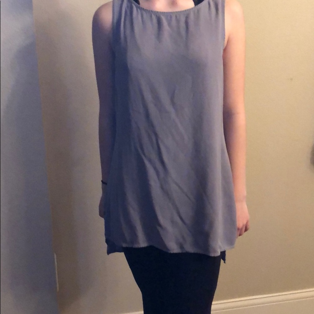 Soft and dressy high low tank top